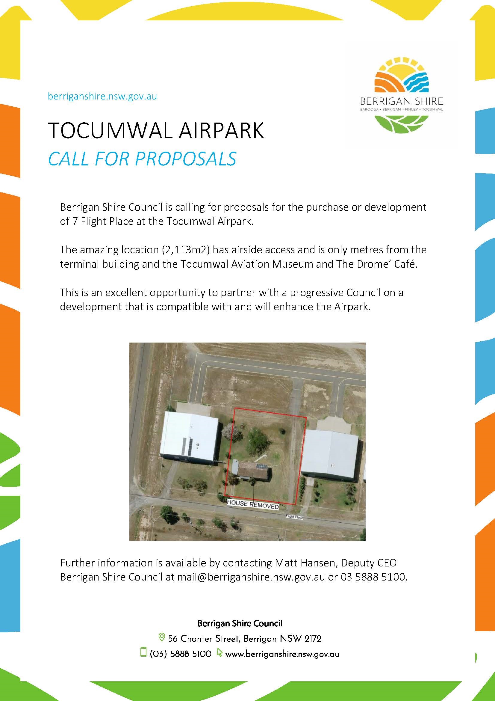 Tocumwal Airpark Call for Proposals